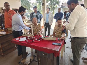 पोलीस अंमलदारांचे आरोग्य शिबीर