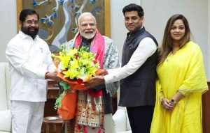 उपमुख्यमंत्री एकनाथ शिंदे यांनी घेतली पंतप्रधान नरेंद्र मोदी यांची सदिच्छा भेट 1